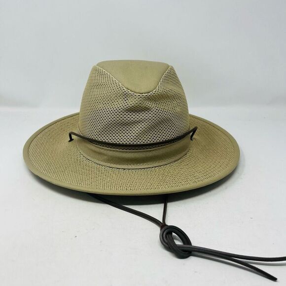 Henschel Men's Aussie Mesh Breezer Hat Khaki Medium - Picture 1 of 6